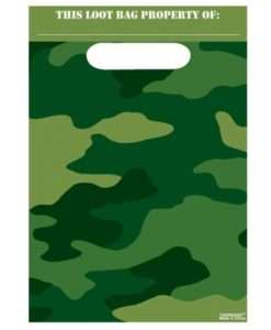 camouflage feestzakje