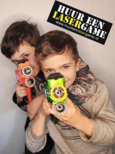 lasergame set voor thuis om te het weekend te lasergamen